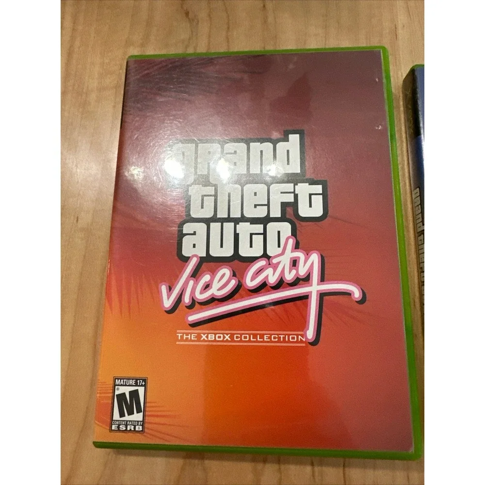 Grand Theft Auto Double Pack (Microsoft Xbox, 2003) Rockstar Games Auto 3 & Vice